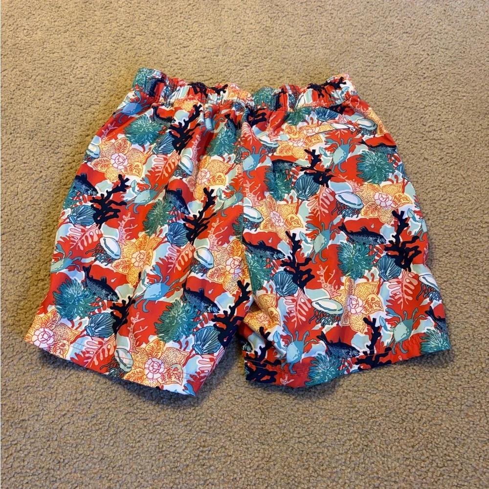 Nautica Coral Reef Pattern Board Shorts